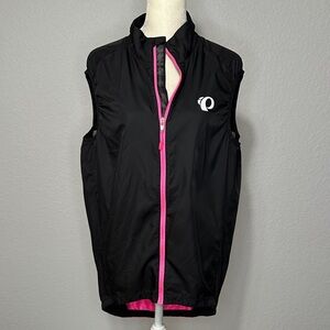 Pearl Izumi Women’s Sleeveless Zip-up Shell Cycling Triathlon Vest Black Pink L